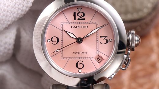 2023030714054450 520x293 - 精仿的卡地亞帕莎腕錶 v9廠手錶卡地亞帕莎 粉色盤 女錶￥2980