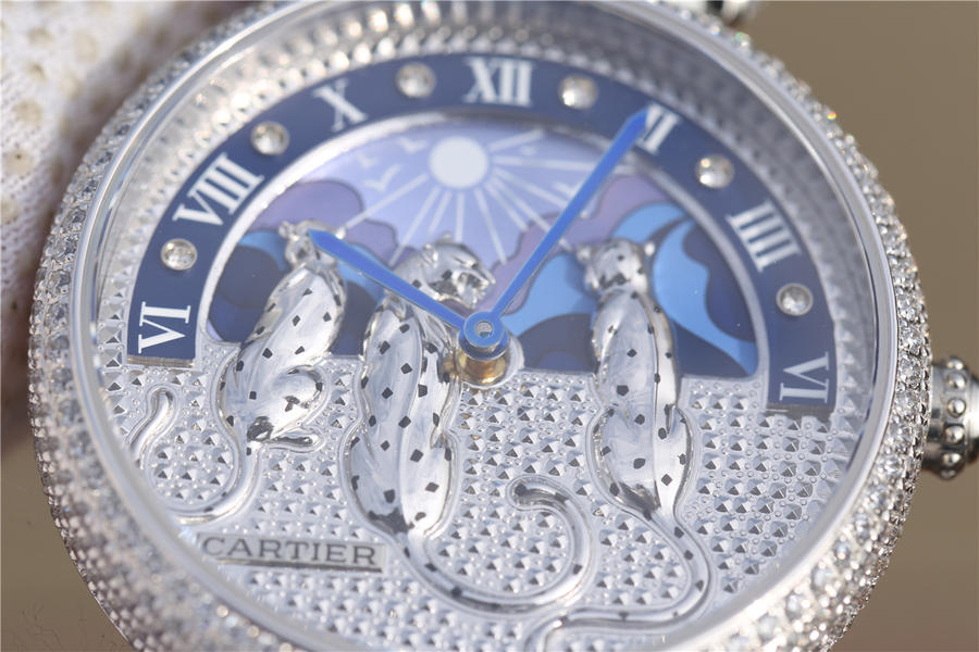 2024041202451333 - 復刻手錶卡地亞豹子頭戒指 卡地亞獵豹裝飾女士腕錶￥3480